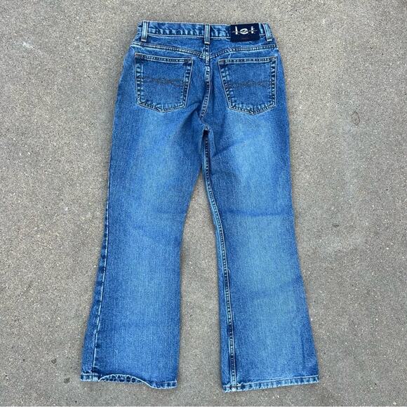 Vintage Y2K LEI life energy intelligence low dip flare jeans Size 9 - Picture 3 of 6